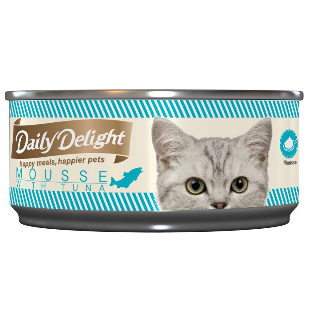 Daily Delight Mousse With Tuna Canned Cat Food 80g