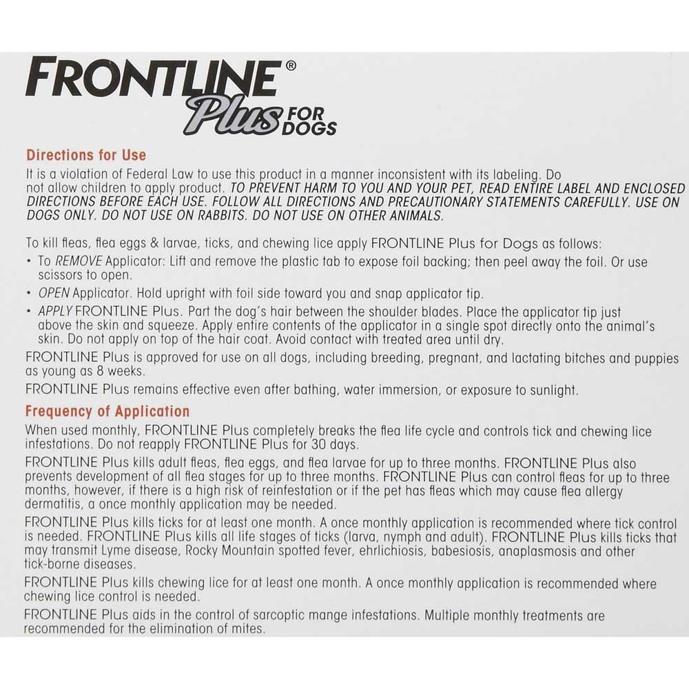 HOPE Dog Rescue Donation: Frontline Plus For Large Dogs 20 - 40kg 6 pack