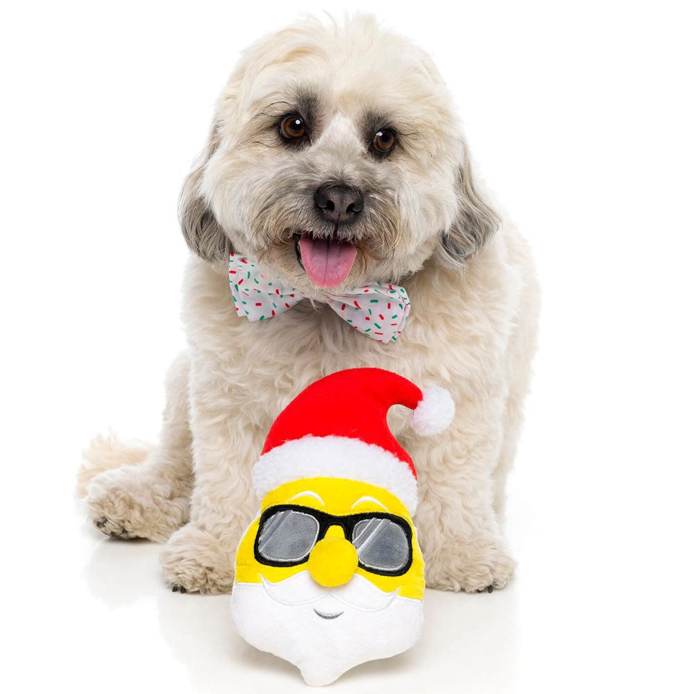FuzzYard X'mas Emoji Santa Plush Dog Toy