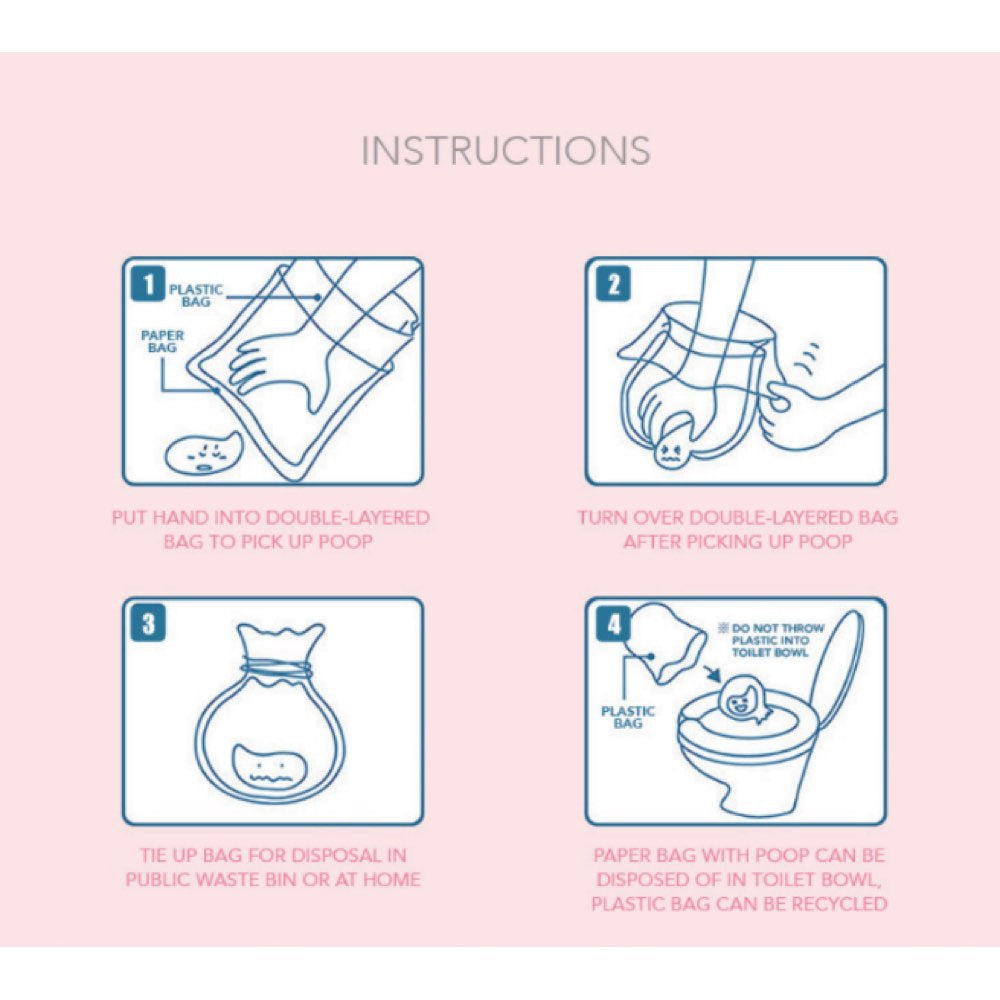 Honey Care Waste Poo Bag 50ct